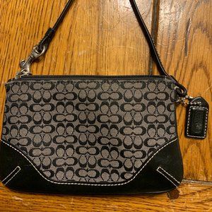 Coach singature wristlet